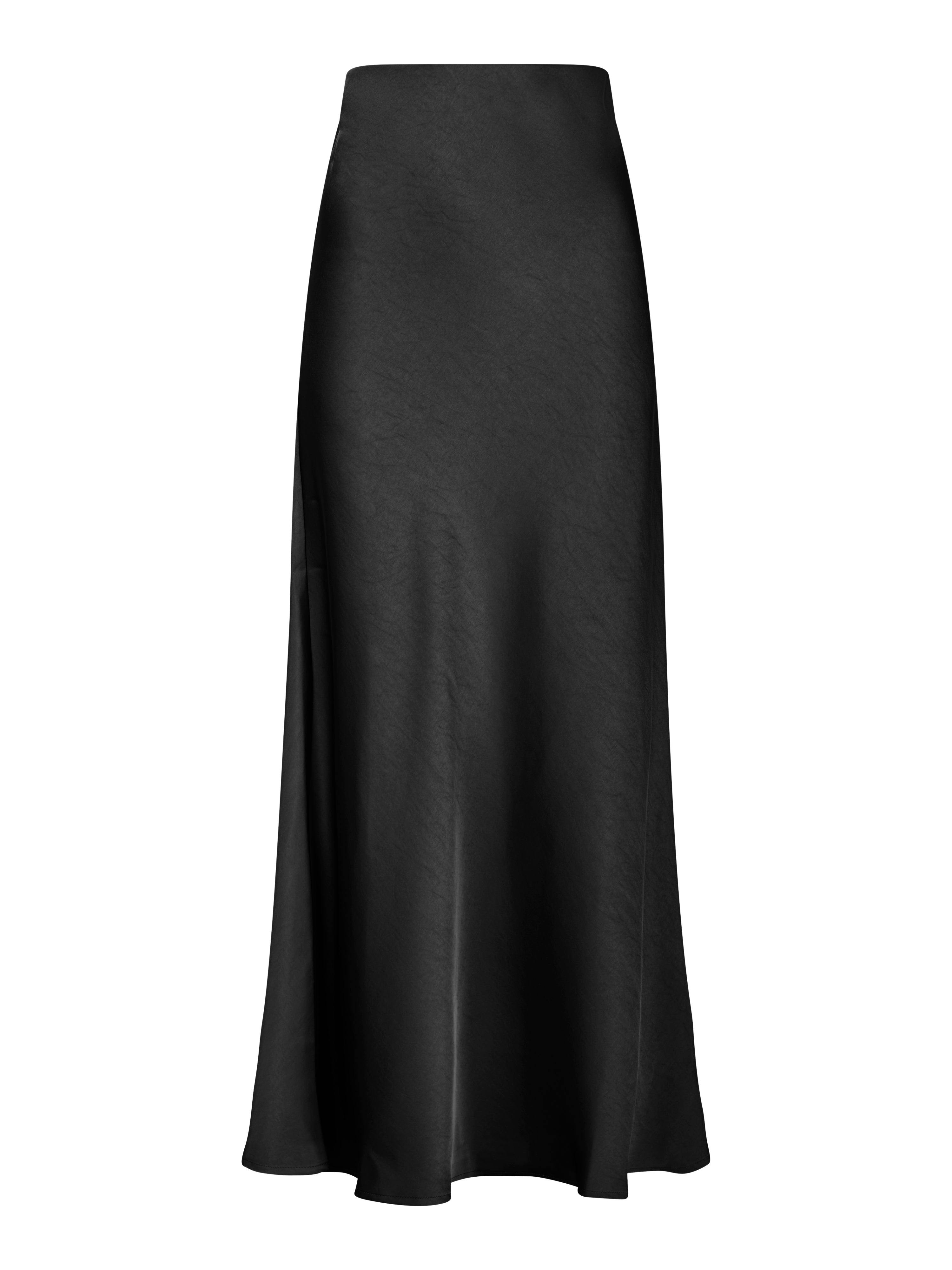 Bahne Studio  Audrey Satin nederdel - sort