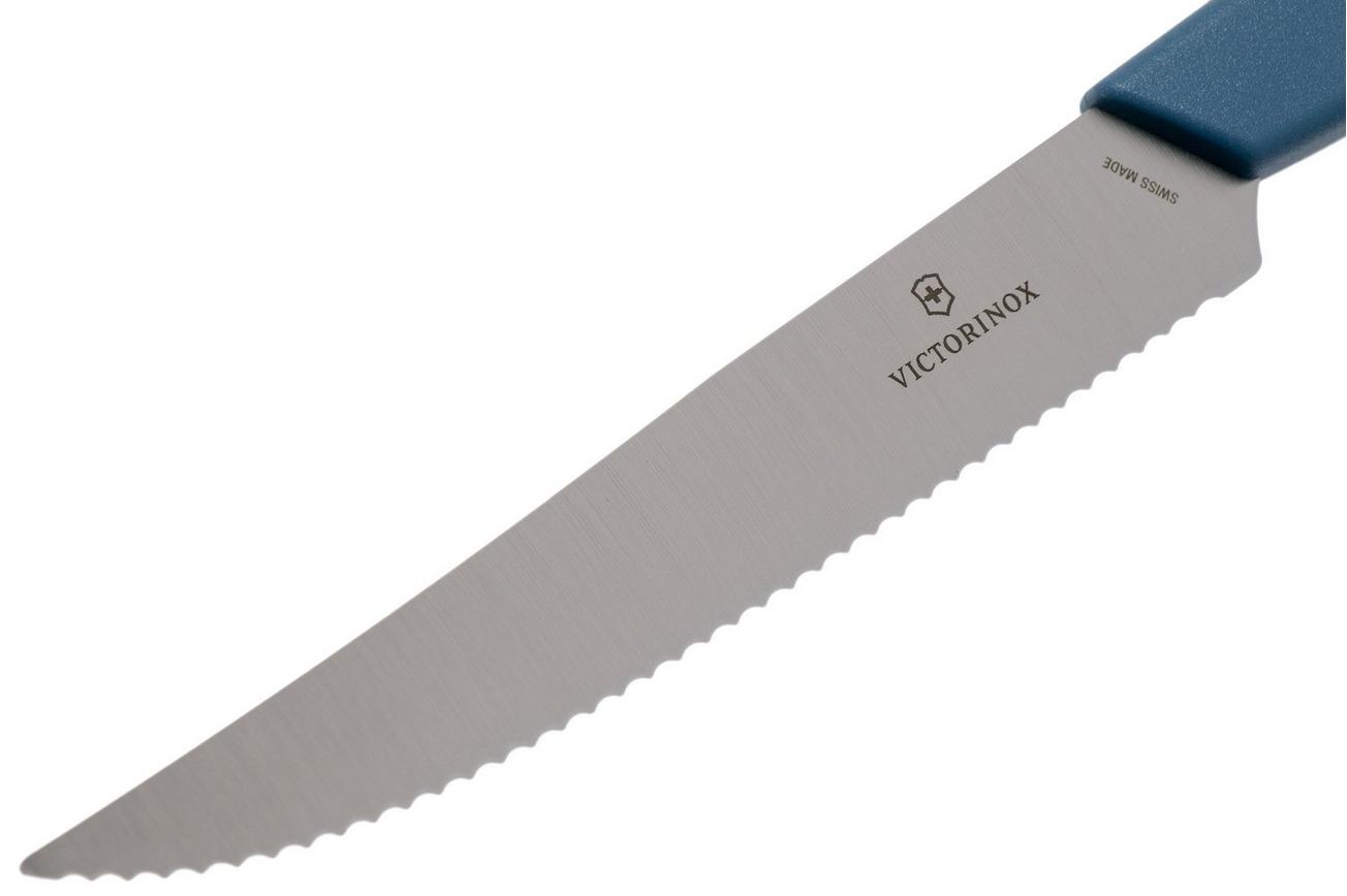 Victorinox Swiss Modern 6.9006.12W2 steakmes 12 cm, blauw