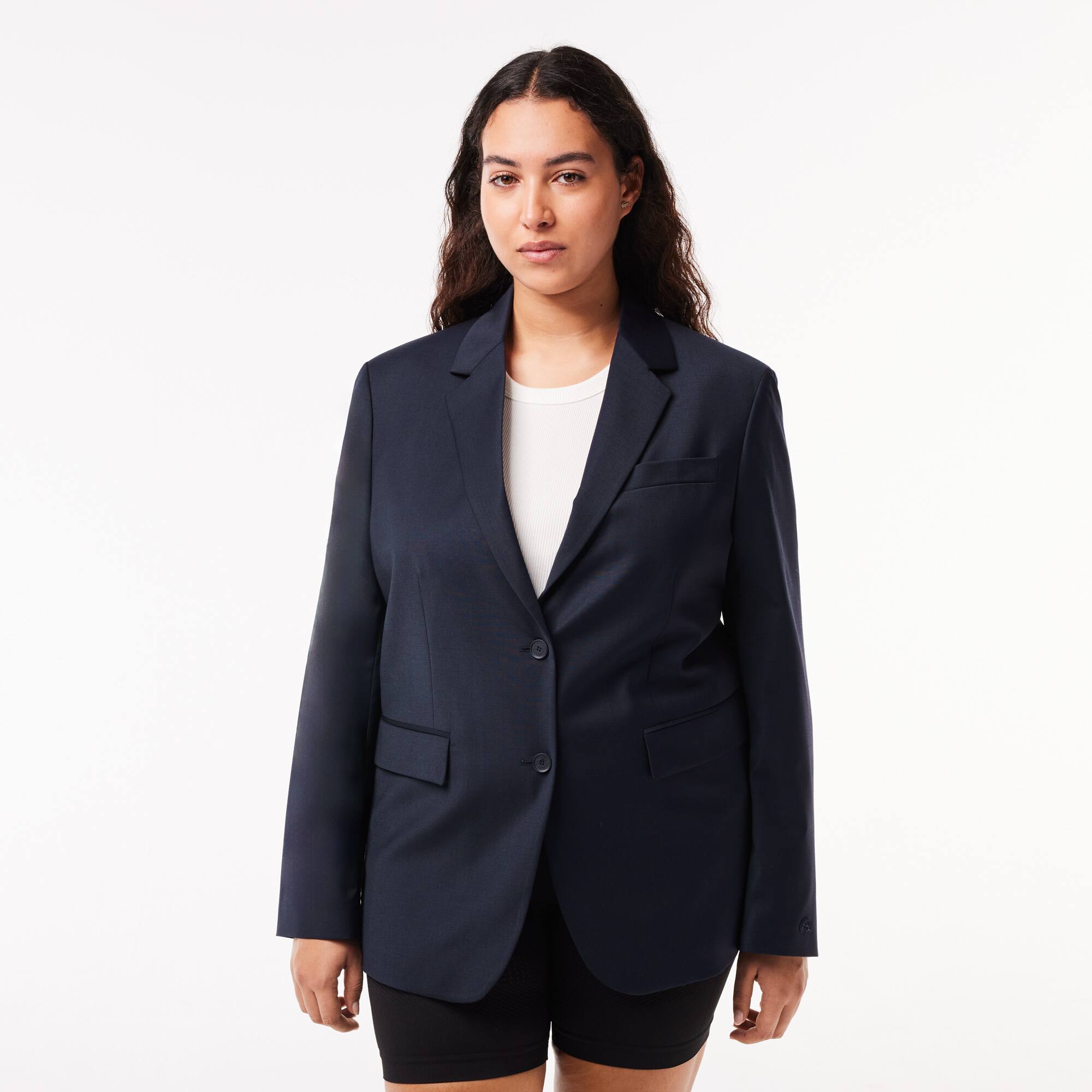 Extraweiter Wollblazer Jacken & Mäntel - Blau - Lacoste - Damen