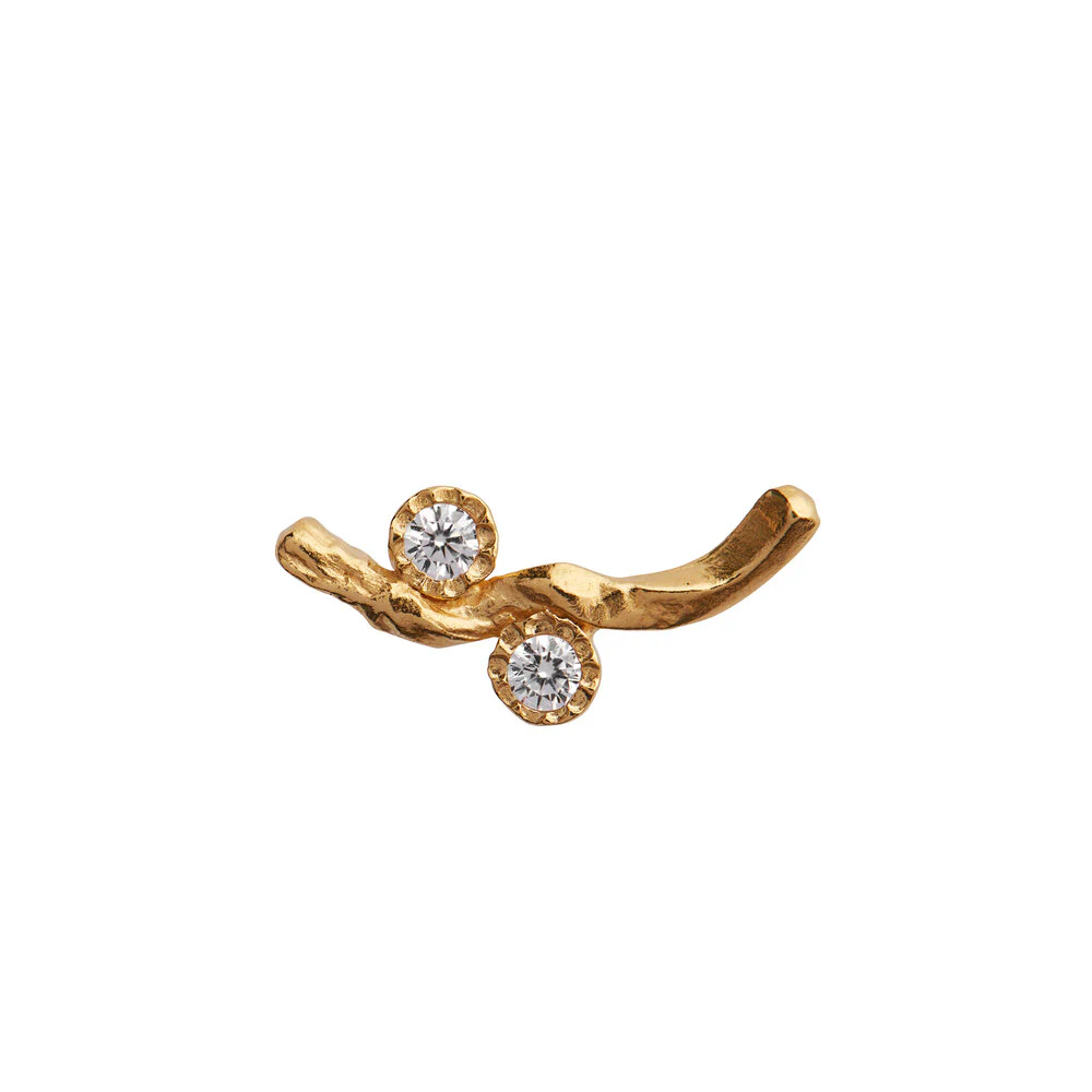 STINE A Jewelry  Flow ørestik - forgyldt