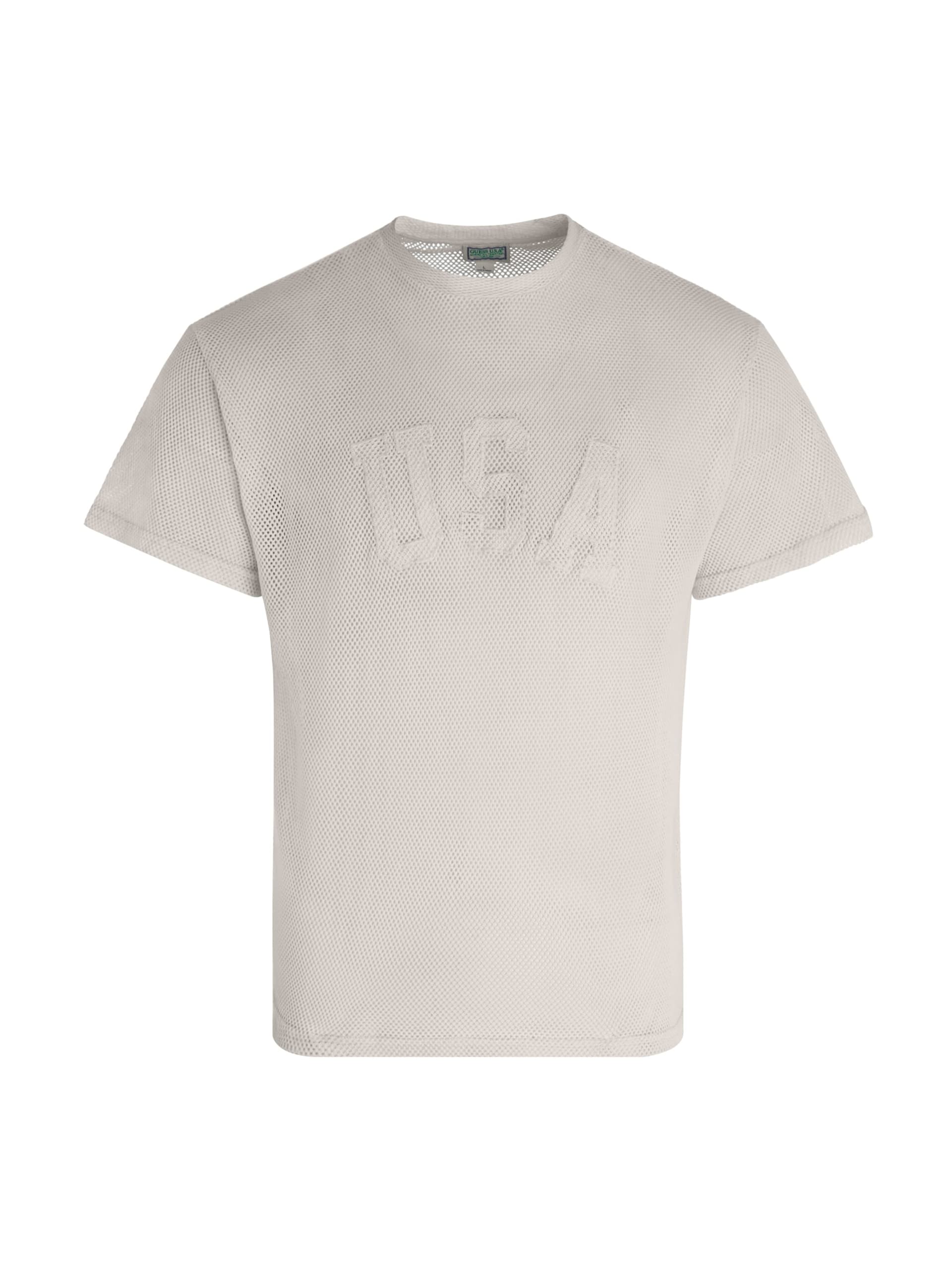 camiseta de malha aberta
