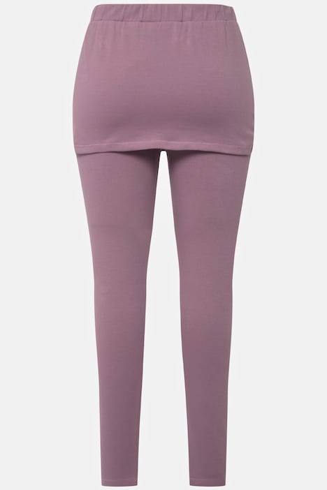 Yoga-Leggings mit Rock, Slim, Biobaumwolle