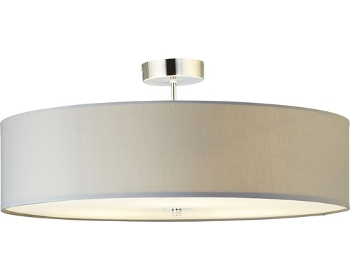 Plafondlamp 3-lichts Ø 60 cm Andria chroom/lichtgrijs