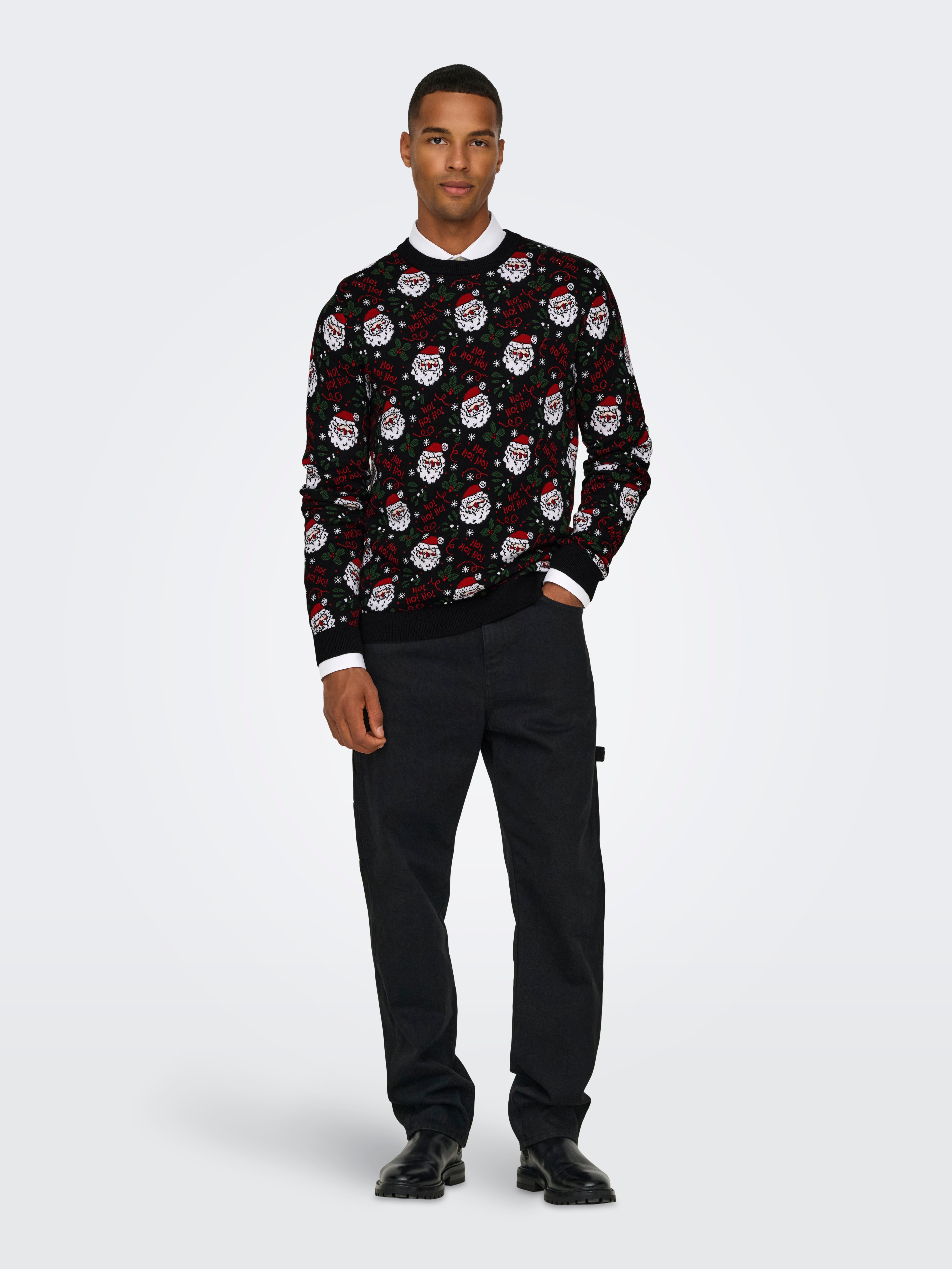 ONSXMAS Pullover Black