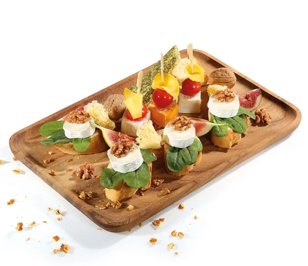 Zassenhaus Snackplatte, Serveringsskål, Træ, Træ, Rektangulær, 275 mm, 420 mm