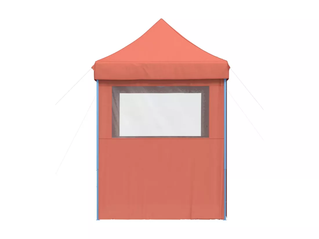 Tente de réception pliable escamotable avec 4 parois latérales