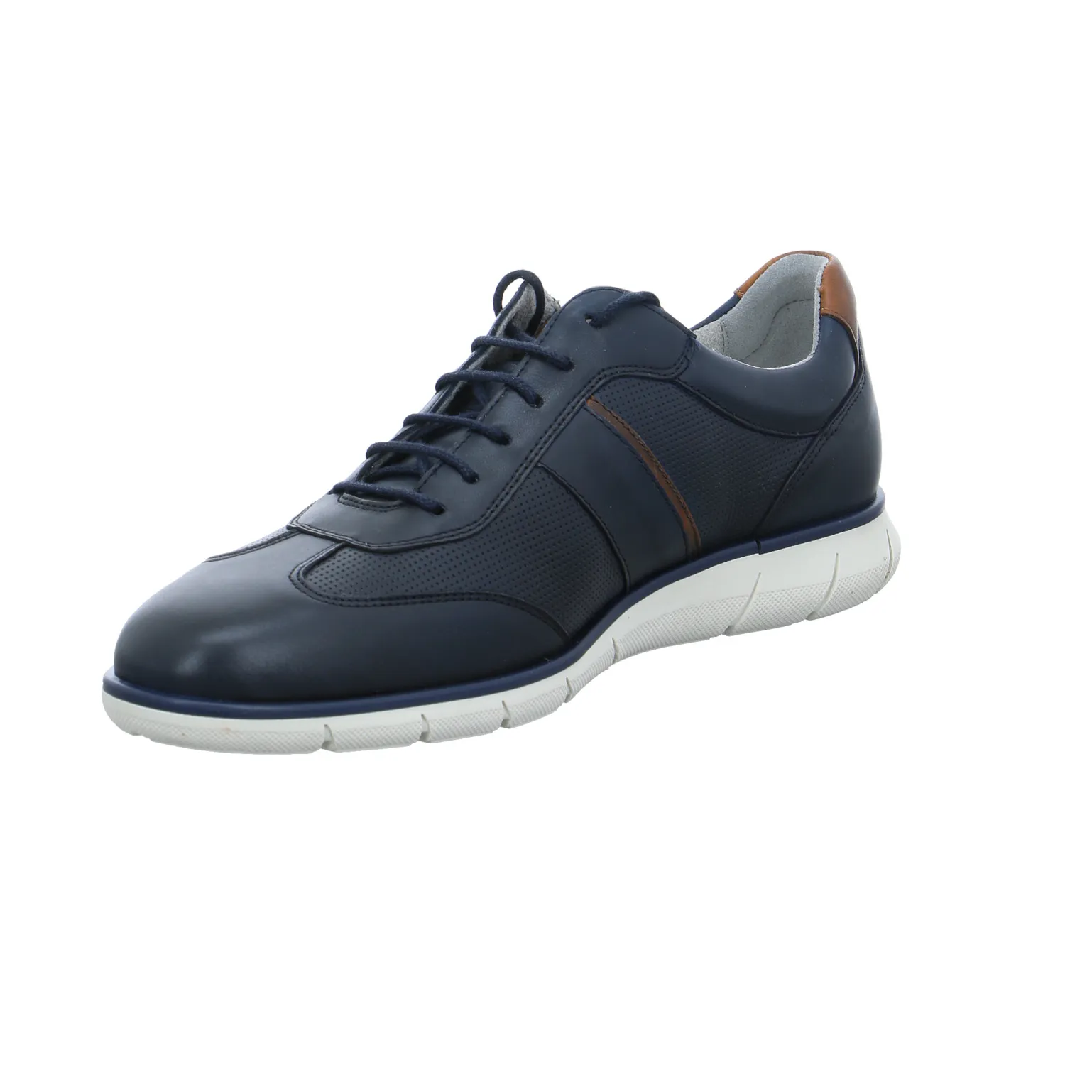 PIUS GABOR Halbschuhe Sneaker Blau Leder