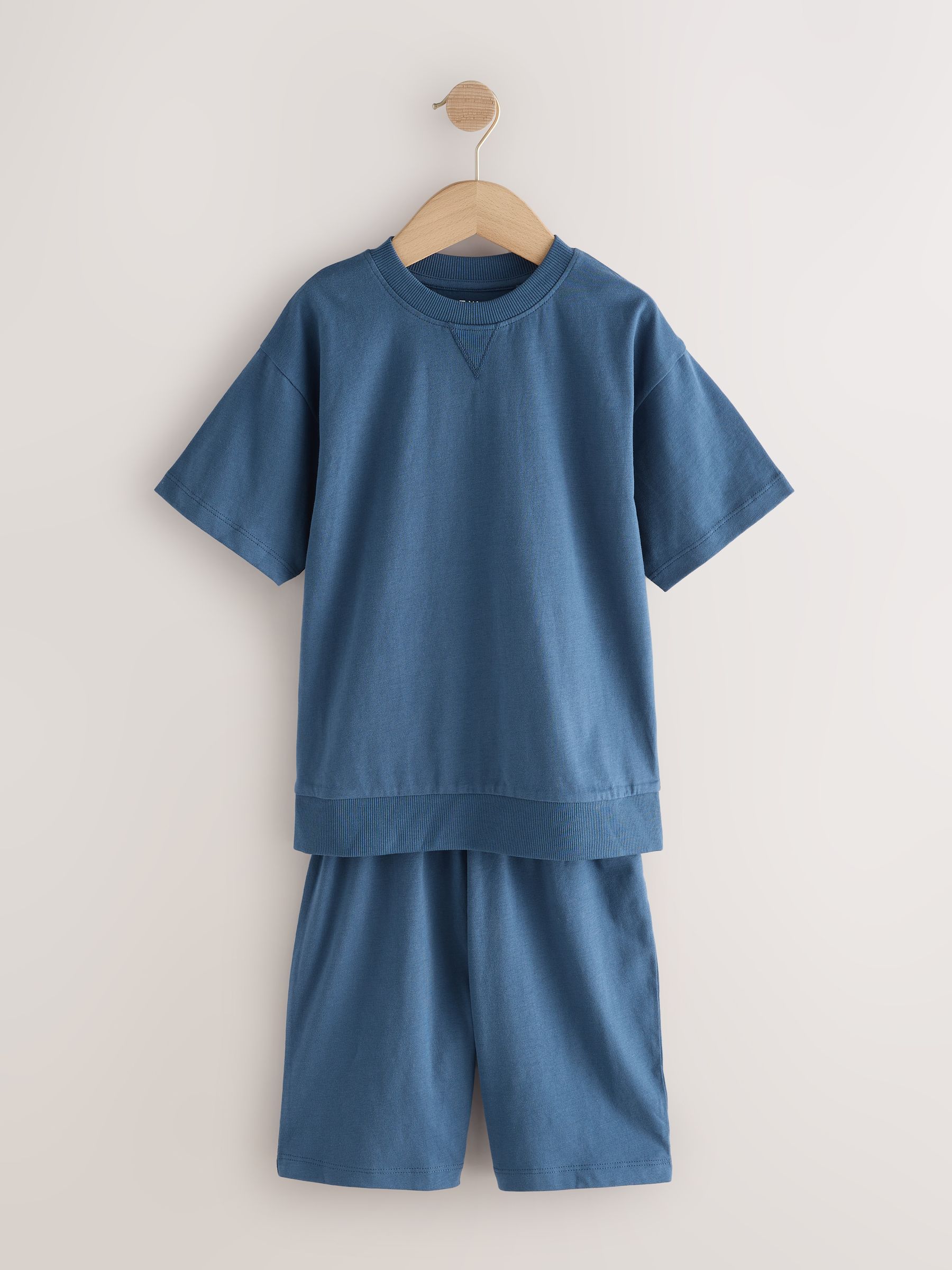 Donkerblauw/grijs - Pyjama met korte pijpen 3 stuks (3-16jaar) (3-16jaar)