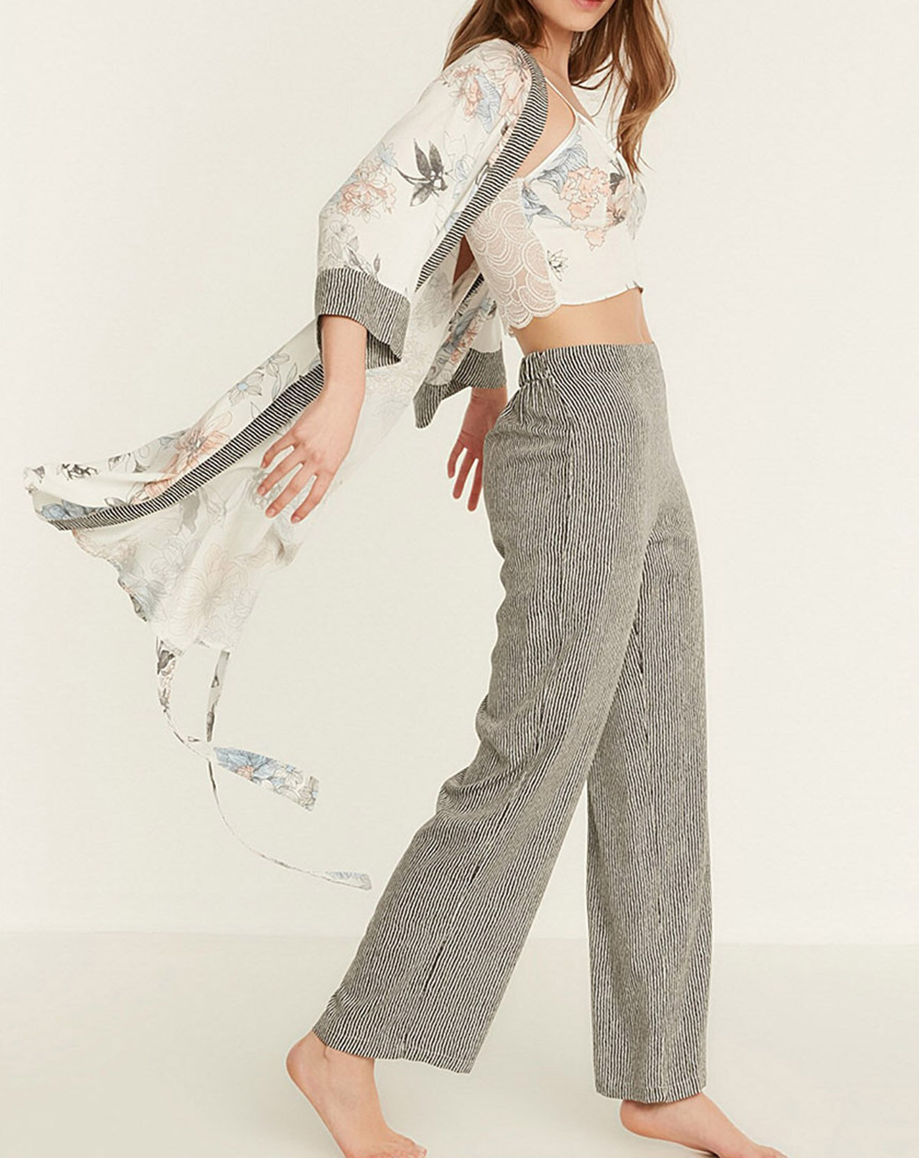 Miarie Pyjama Maélie écru/gris