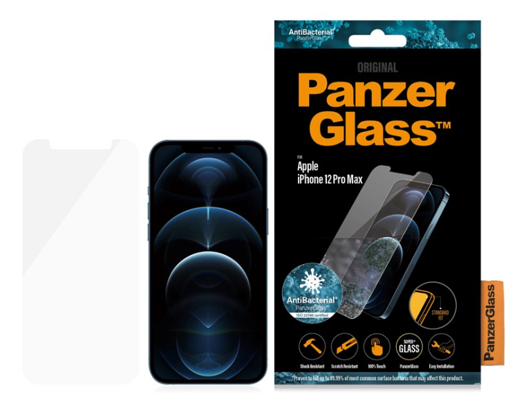 PanzerGlass - Skærmbeskyttelse Apple iPhone 12 Pro Max - Standard Fit