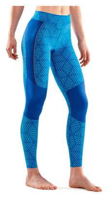 Legging Femme Skins Series-5 Long Tights Bleu