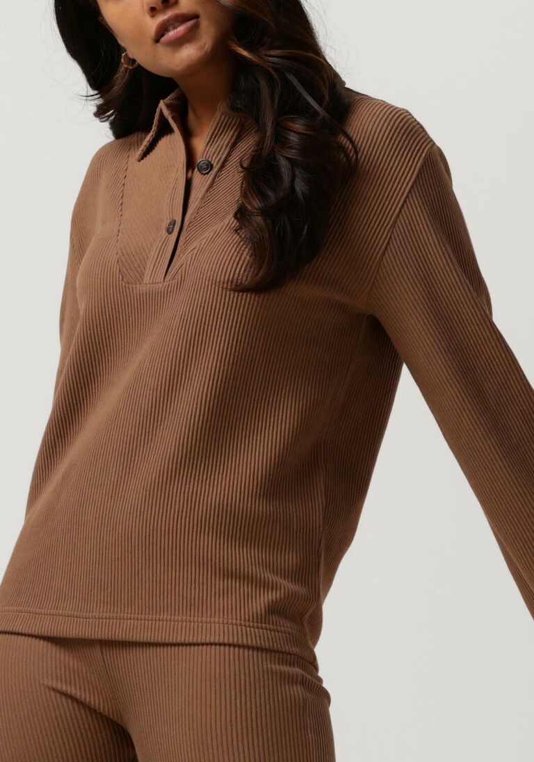 SIMPLE bruine simple blouse paula jer-org-cot-22-3