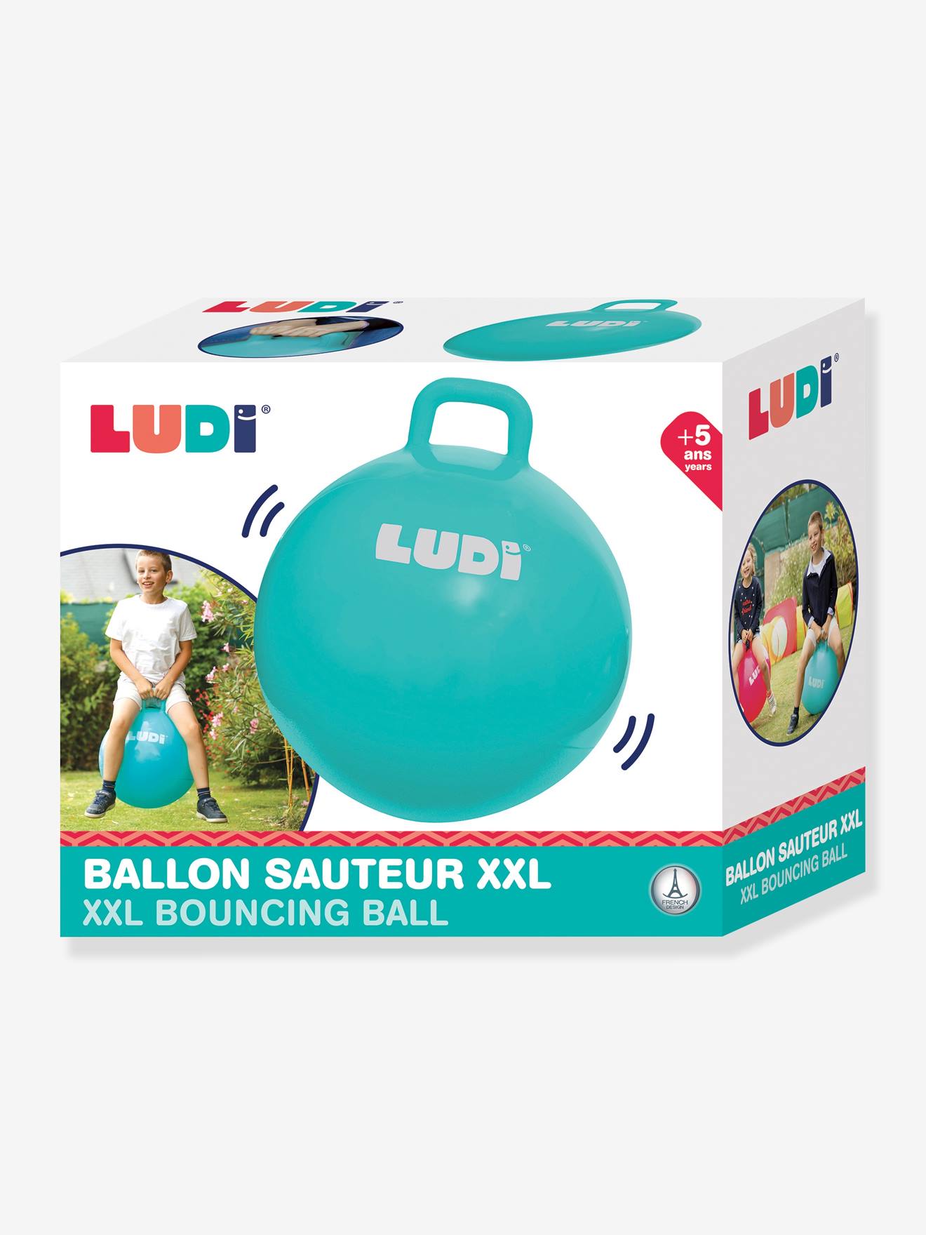 Bola vermelha pula-pula tamanho XXL