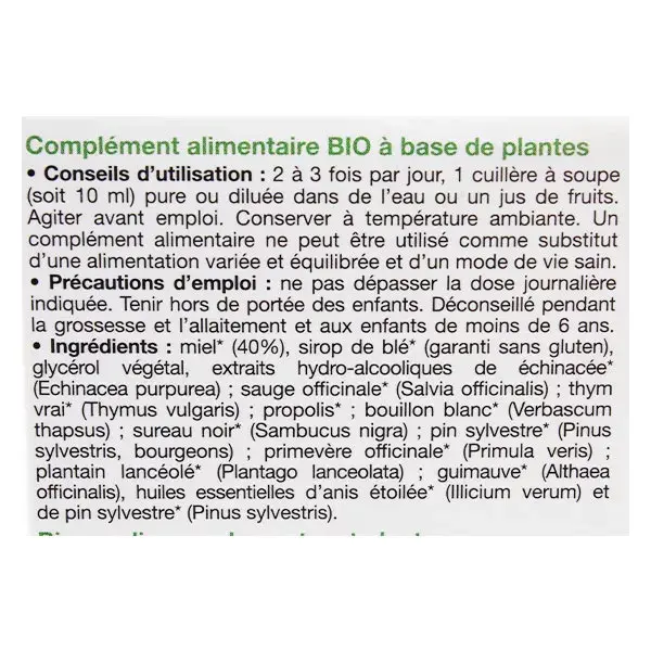 Ladrôme Propolis Sirop Bio 150ml