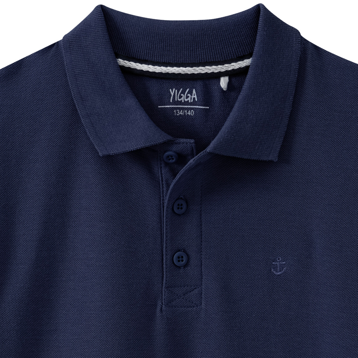 Yigga Jungen Poloshirt in Piqué-Qualität dunkelblau