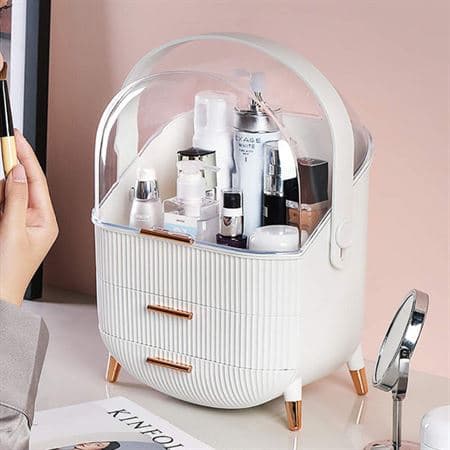 UNIQ Retro Sminkeboks Organiser - Hvit