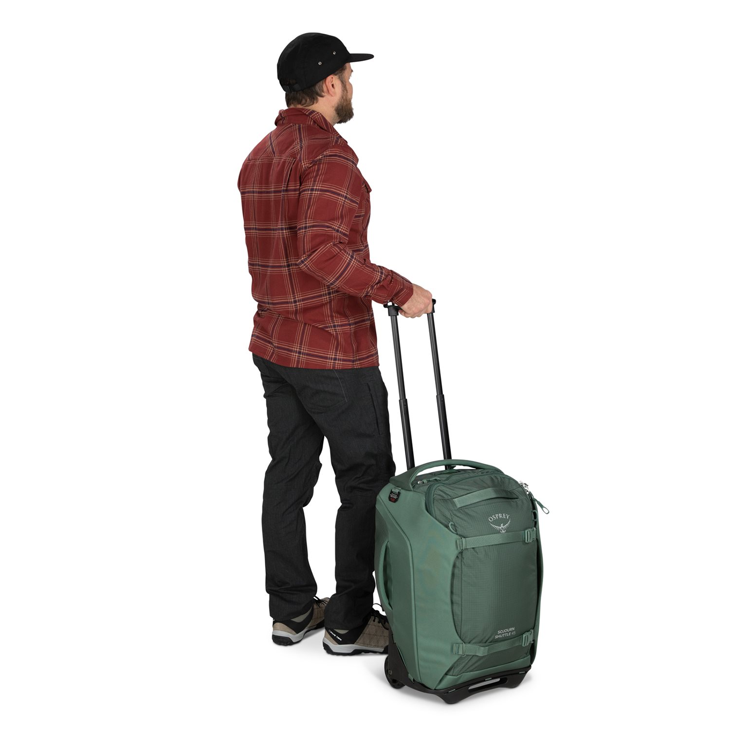 Osprey Sojourn Shuttle Wheeled Duffel 45L koseret green