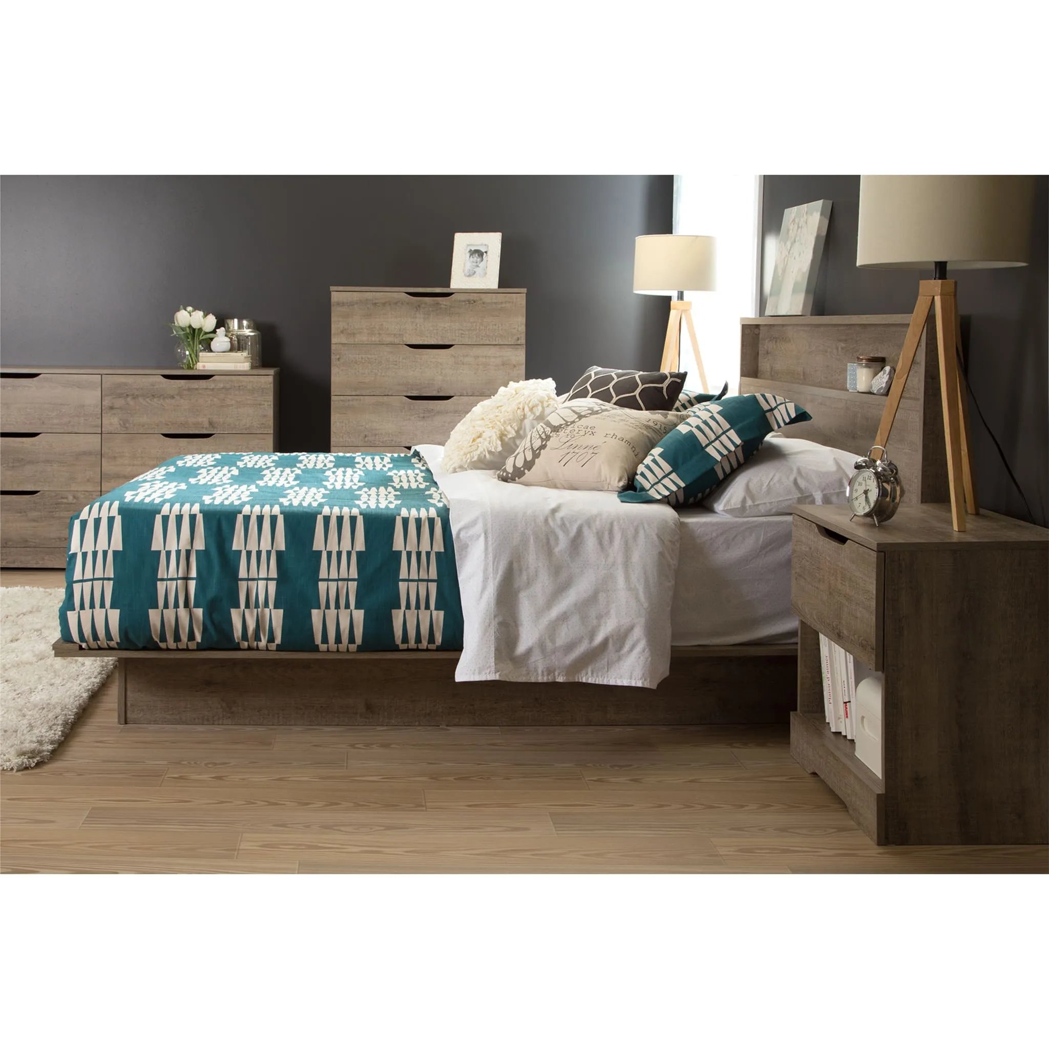 South Shore Commode 5 Tiroirs - Holland Chêne Vieilli