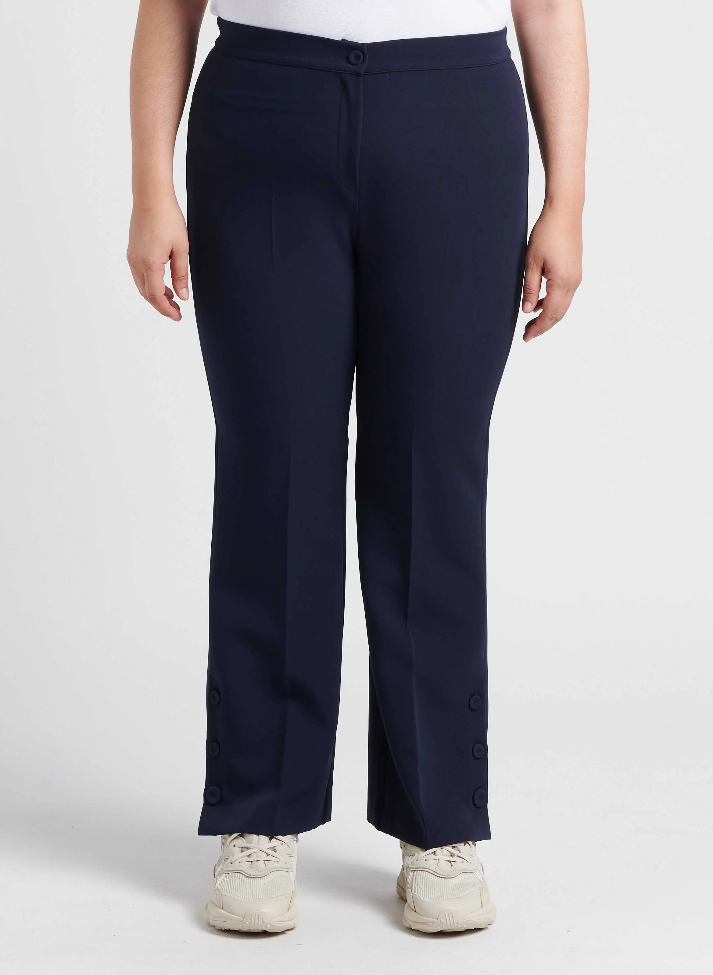 ROBIN - Pantalon droit taille haute | Noir