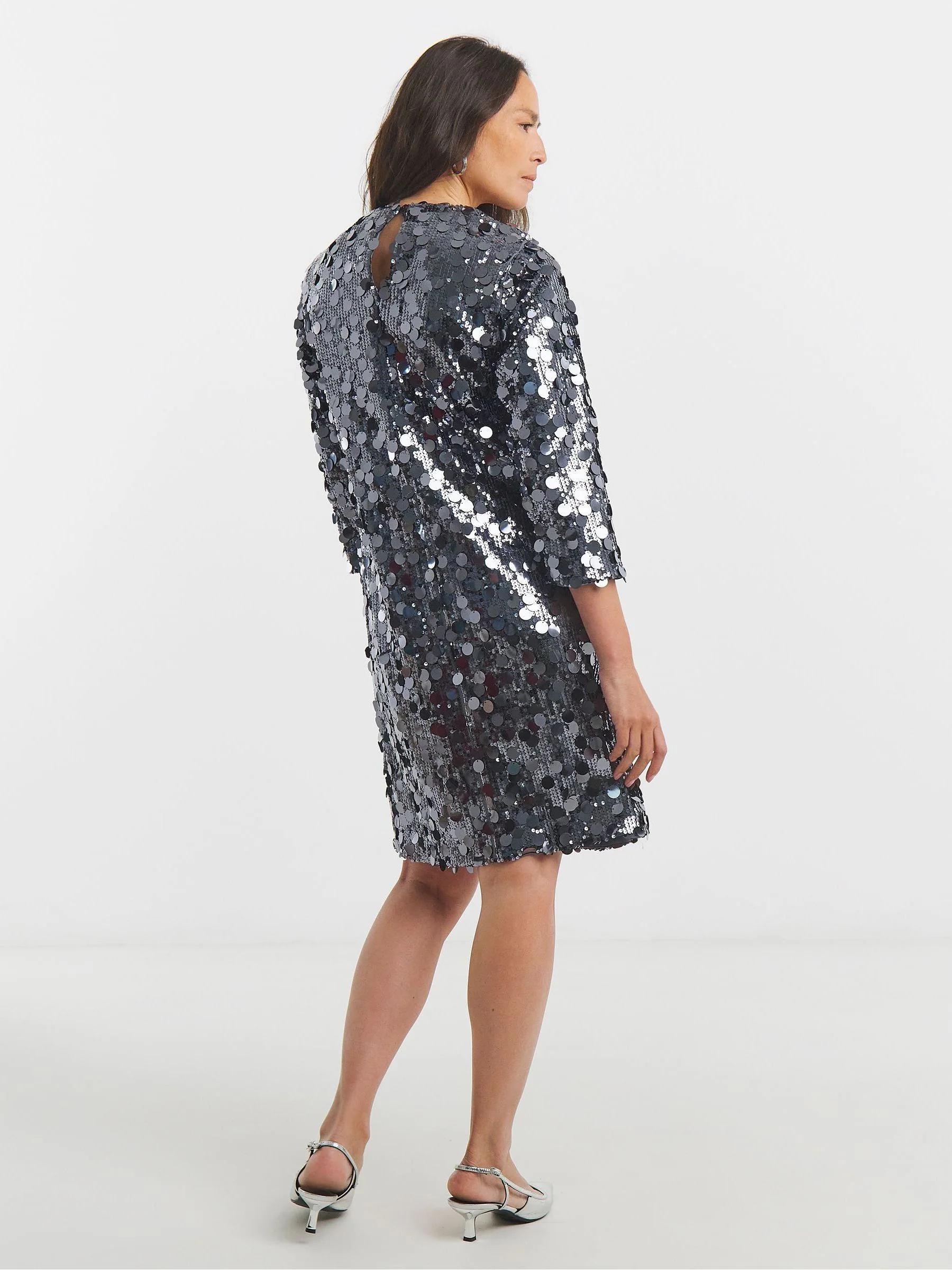 JD Williams Disc Sequin Mini Shift Dress