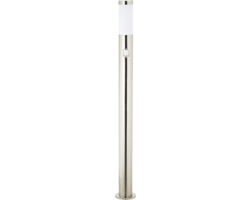 Sensorgestuurde staande buitenlamp, roestvrij staal/kunststof, IP44, 1-lichts, HxØ 800x75 mm, Chorus roestvrij staal/wit