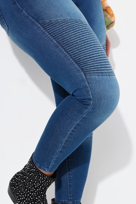 Jeans, Slim Fit, Patch-Look, 5-Pocket