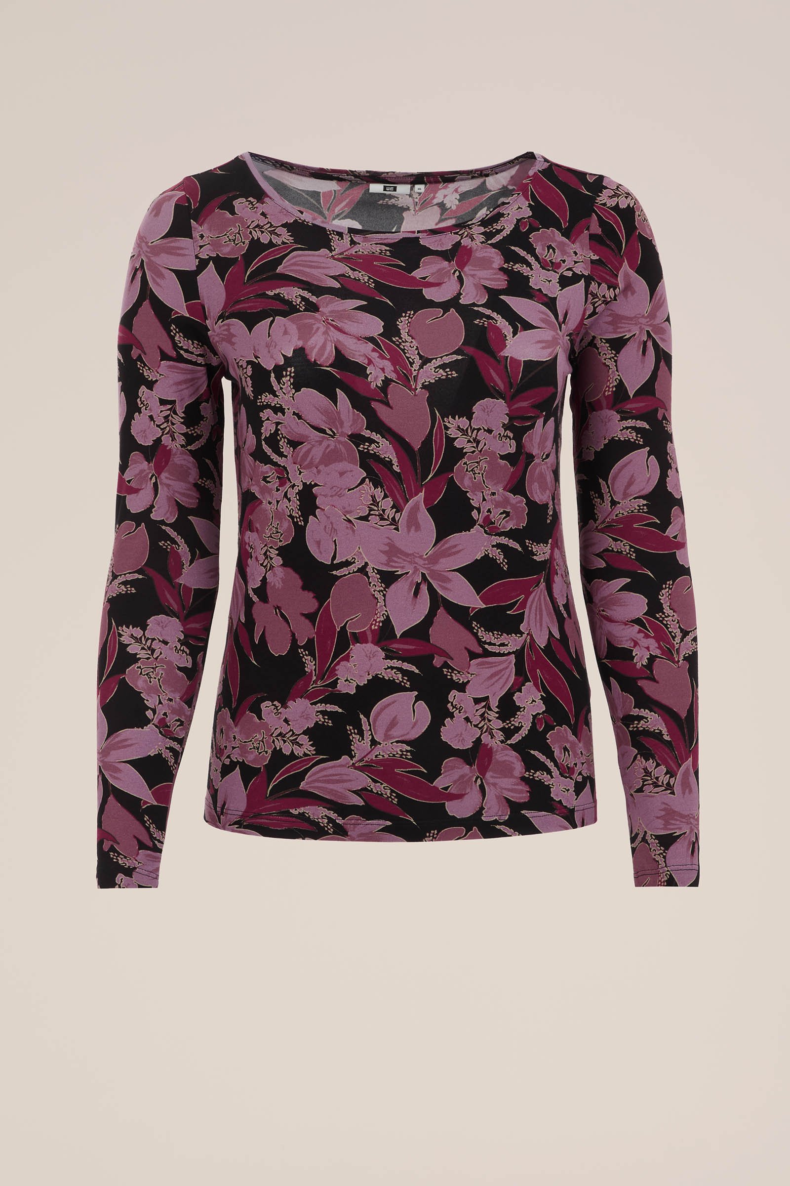 T-shirt met dessin - Curve WE Fashion Paars