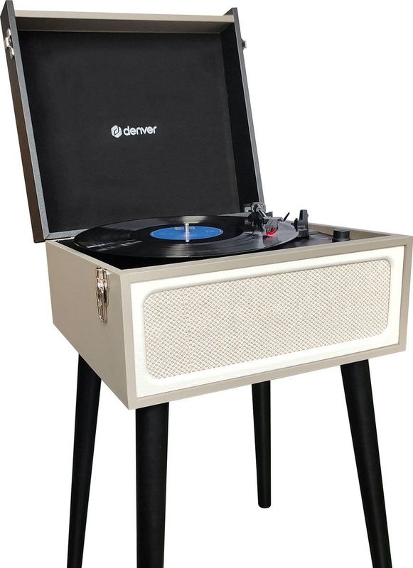 Denver - VPR250 - Retro Platenspeler - Vrijstaand - Ingebouwde Speakers - Bluetooth