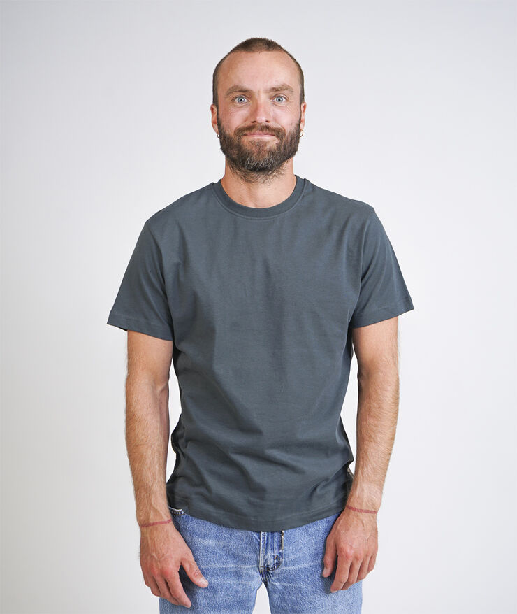 ELSK ESSENTIAL MEN'S BRUSHED T-SHIRT Stone green