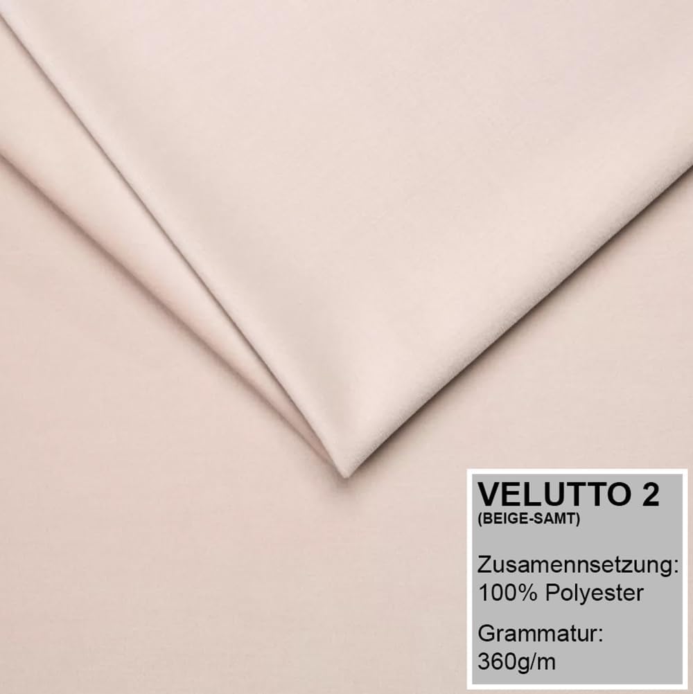 A&J MöbelLand Boxspringbett 180x200 mit Matratze und gepolstertem Kopfteil – Tom, Stauraumbett in Beige 2