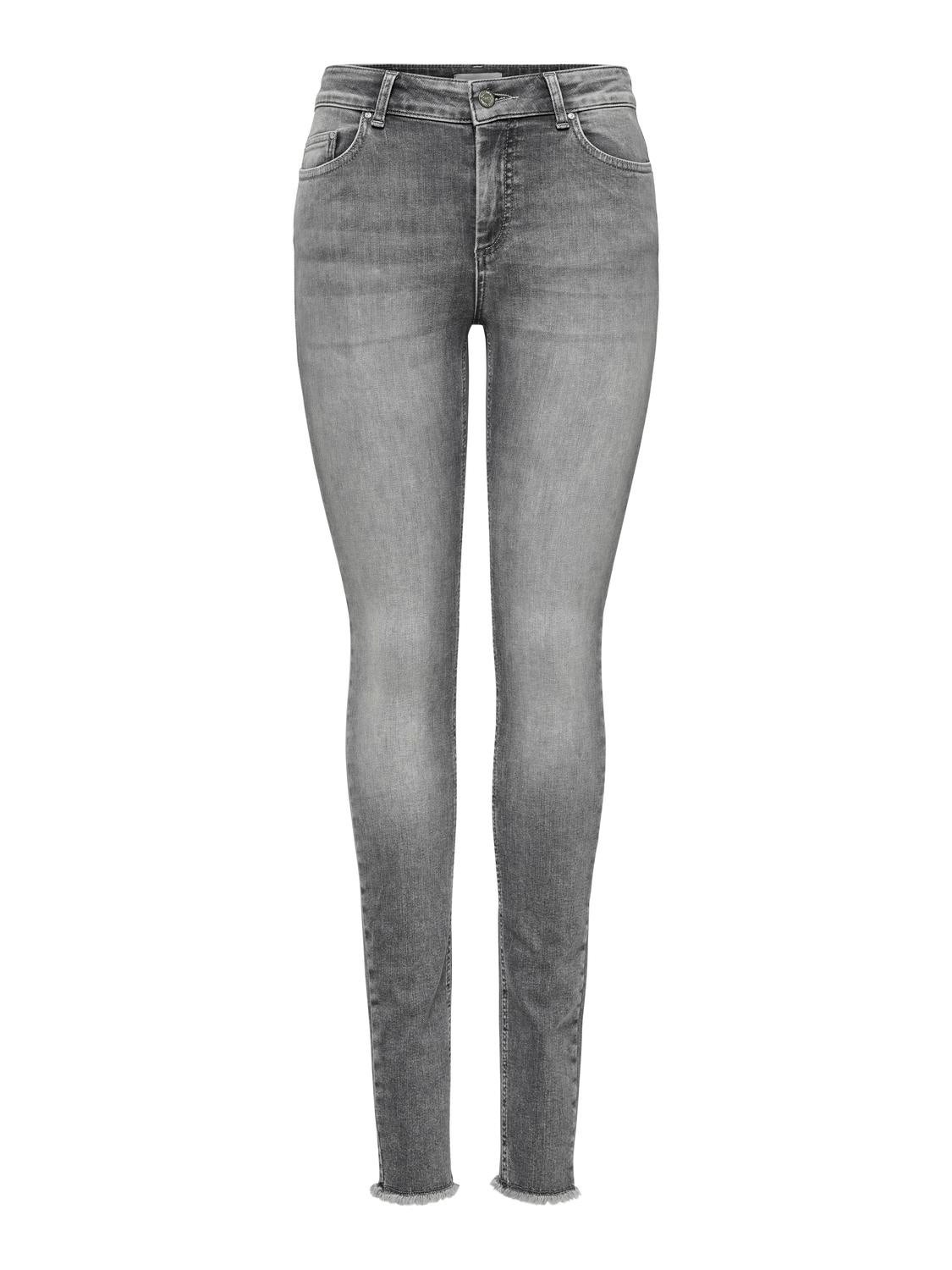 ONLBLUSH Mittlere Taille Skinny Fit Jeans Grey Denim