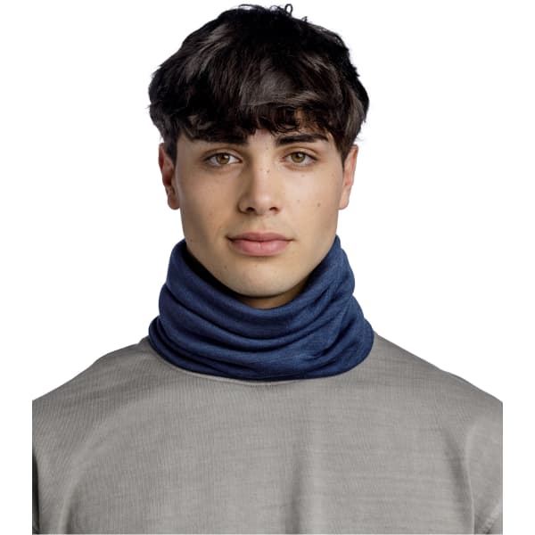 Tour de cou BUFF MERINO HEAVYWEIGHT NECK WARMER SOLID NIGHT BLUE