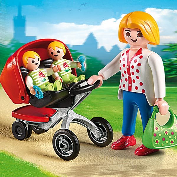 5573 - Maman avec jumeaux et landau - Playmobil City Life