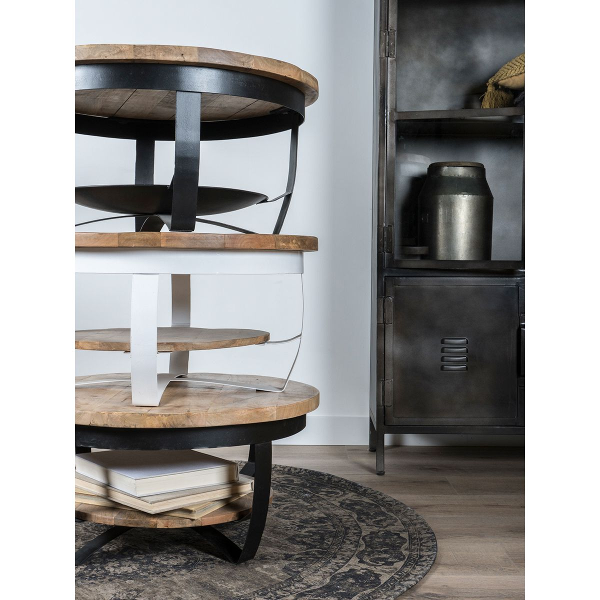Salontafel Cilamon Zwart - Set van 2