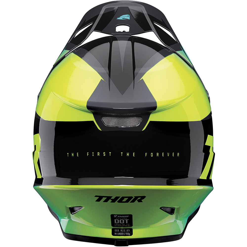 Thor Motocross - Casque Sector Fader Gris / Jaune / Bleu