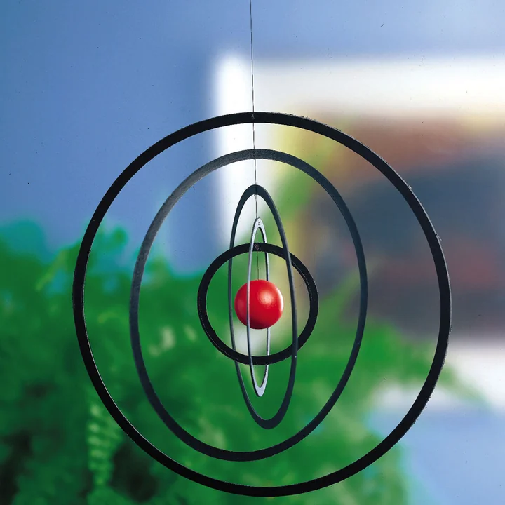 Flensted Mobiles - Science Fiction Mobile rund, schwarz / natur