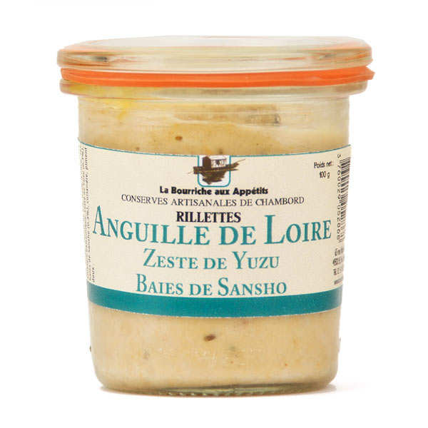 Rillettes d'anguille au zeste de yuzu et baies de Sansho