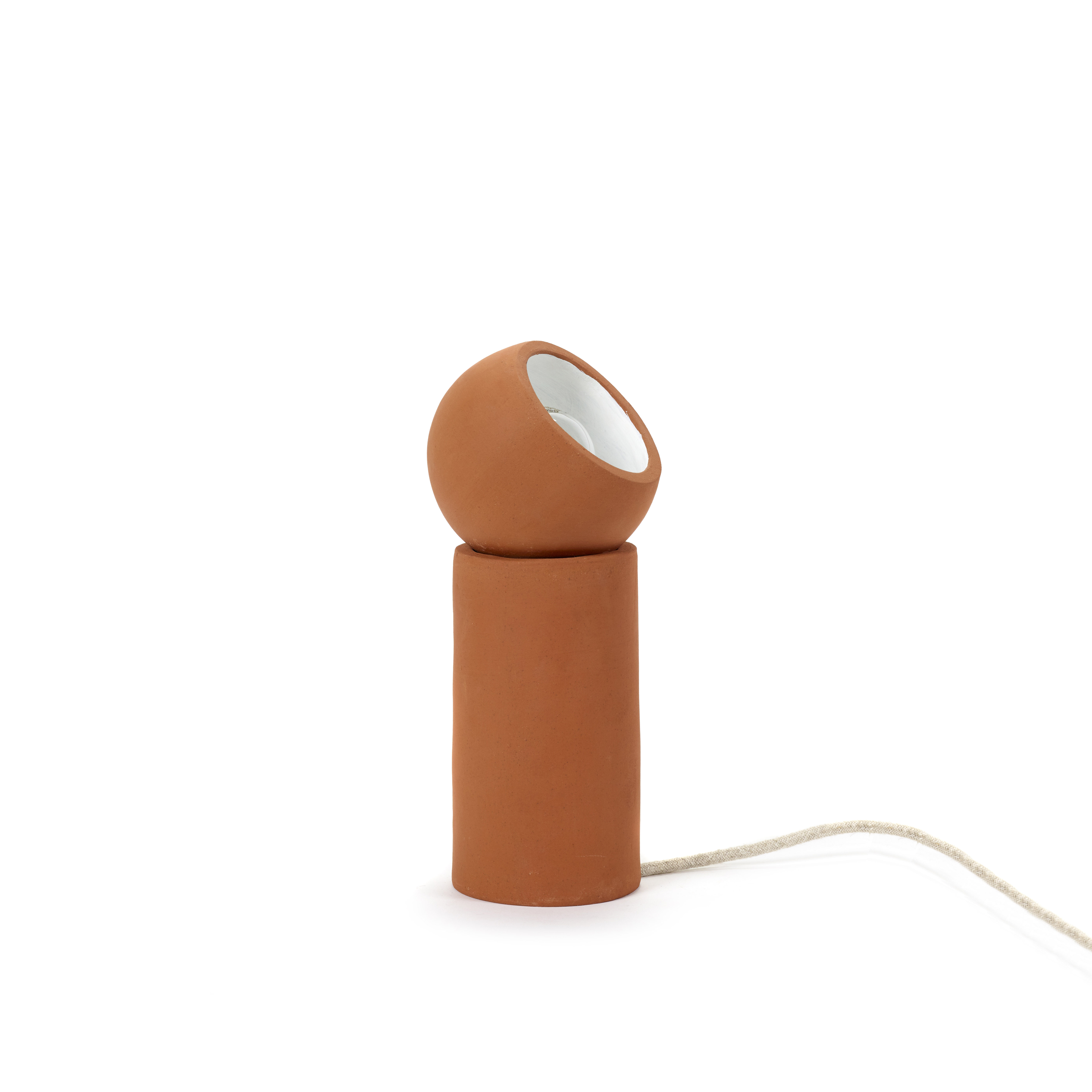 TERRA MEDIUM - Lampe de table céramique | Rouge