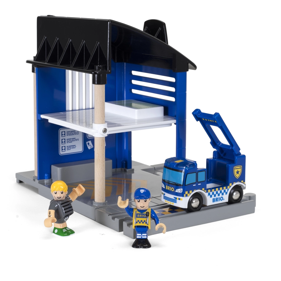 BRIO® WORLD Polizeistation mit Einsatzfahrzeug 33813