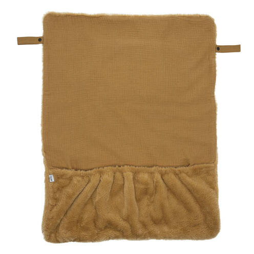 Couverture nomade fausse fourrure angora - Havane - BB&CO
