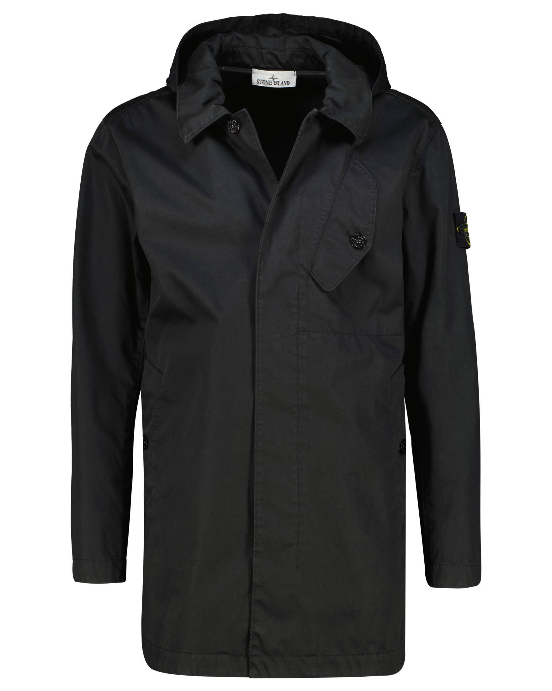 Stone Island| Herren Kurzmantel mit abnehmbarer Kapuze