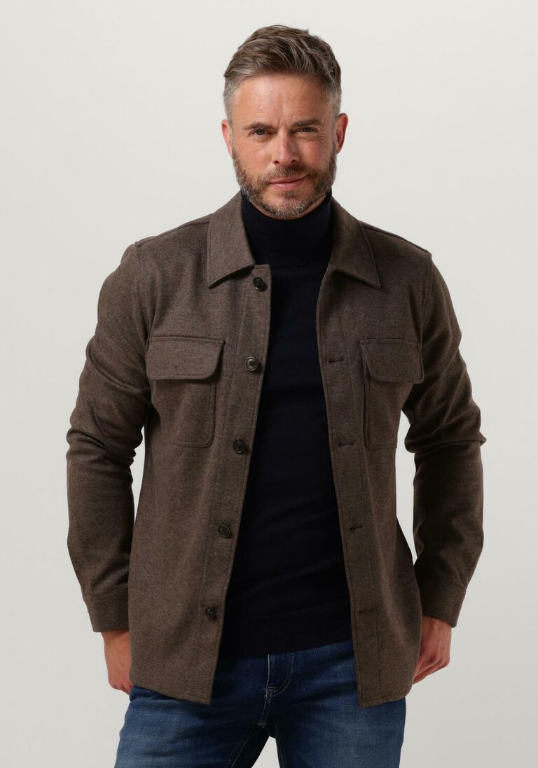 PROFUOMO bruine profuomo overshirt overshirt knitted