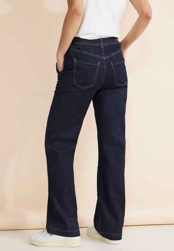 Casual Fit Jeans - dark blue rinsed wash