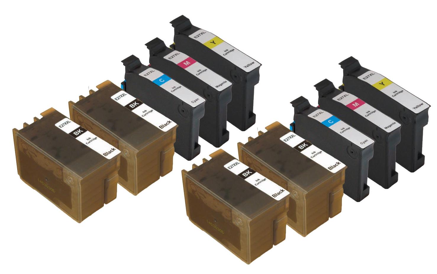 Tinte Epson Nr. 27XL 4x BK, je 2x M, C, Y<br>Tintenset: 4x Black, 2x Magenta, Yellow, Cyan