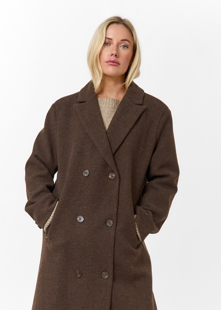 Julie jas choco bruin