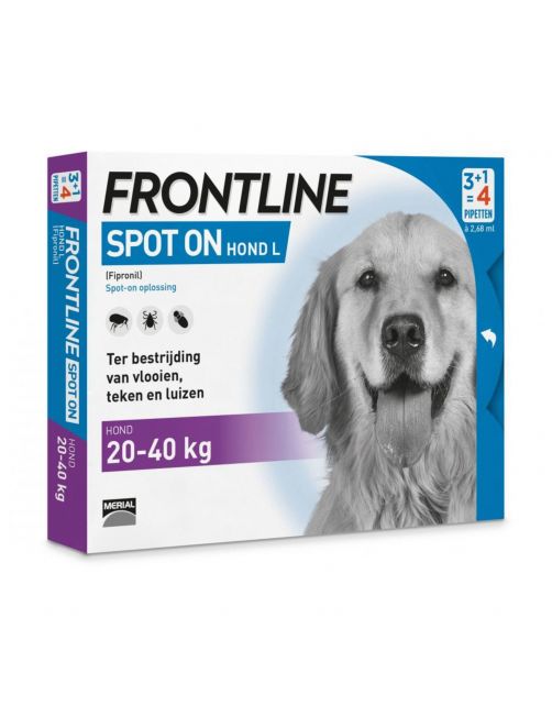 Frontline Spot On 3 Large Hond Large - Anti vlooien en tekenmiddel