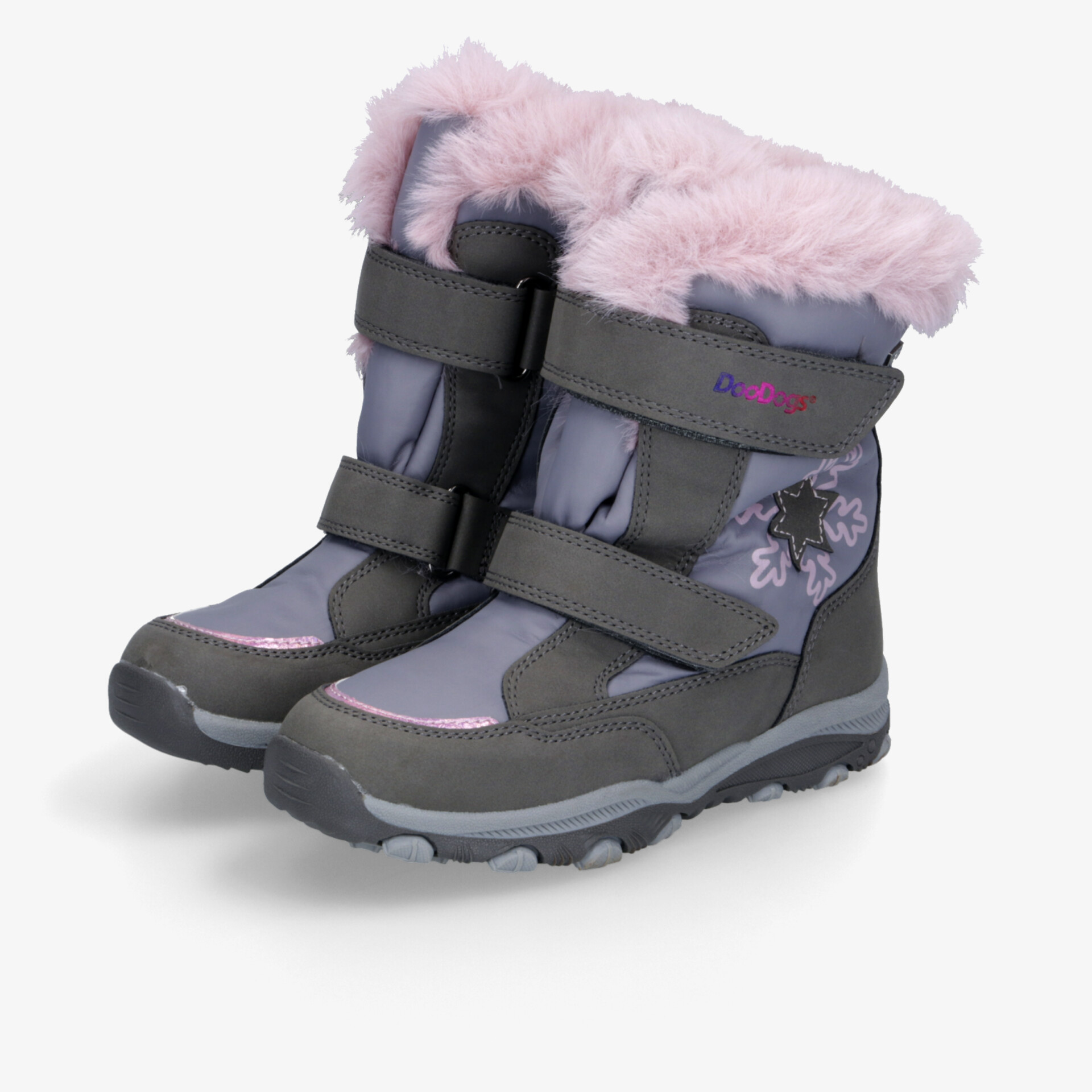 DooDogs Kinder Klettstiefel grau