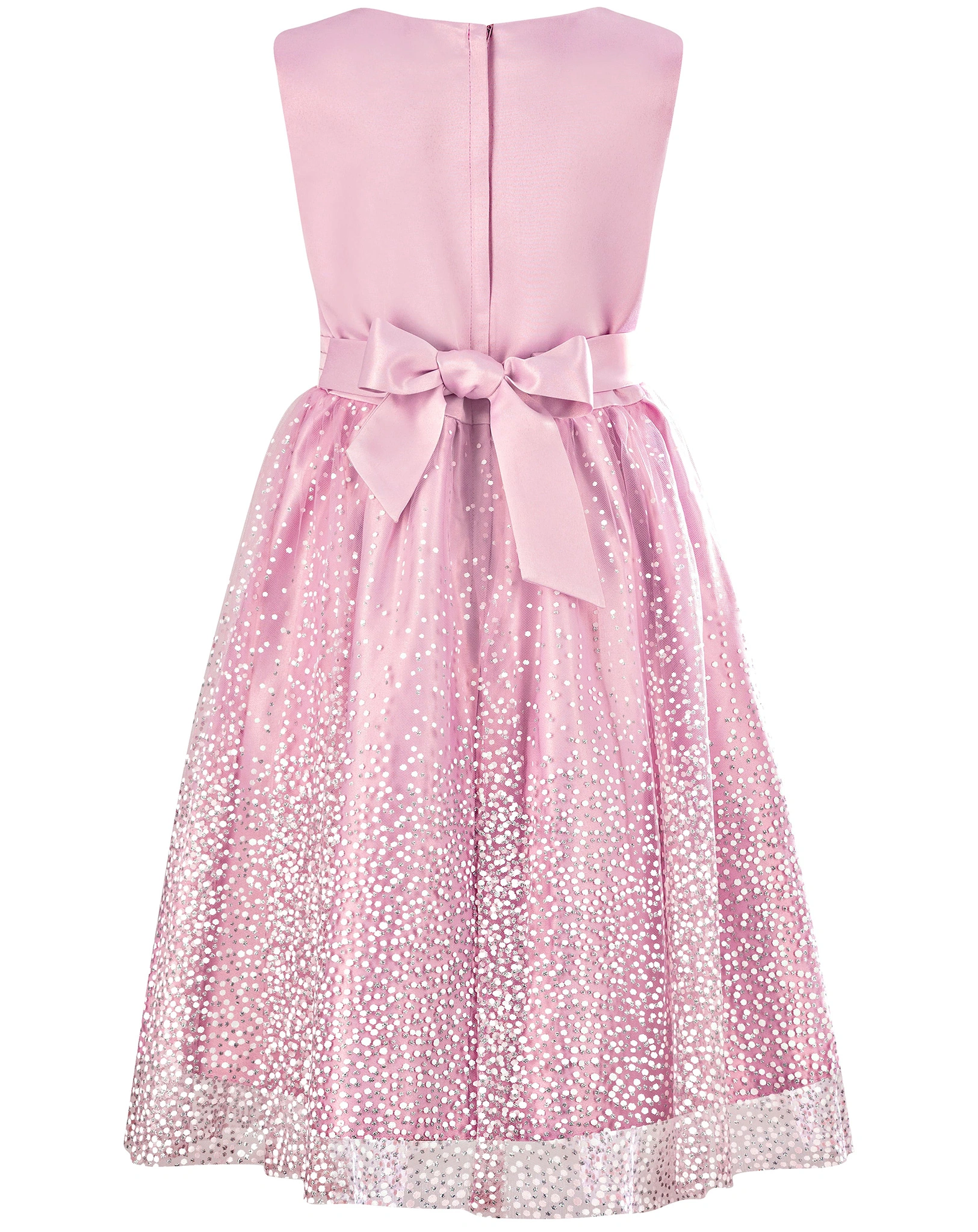 Kleid GLITTER DOTS ärmellos in dusty rose