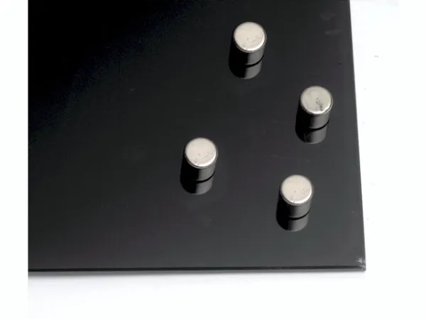 Super Stærke Magneter - cylinder i stål Ø1x1 cm - (4 stk.)