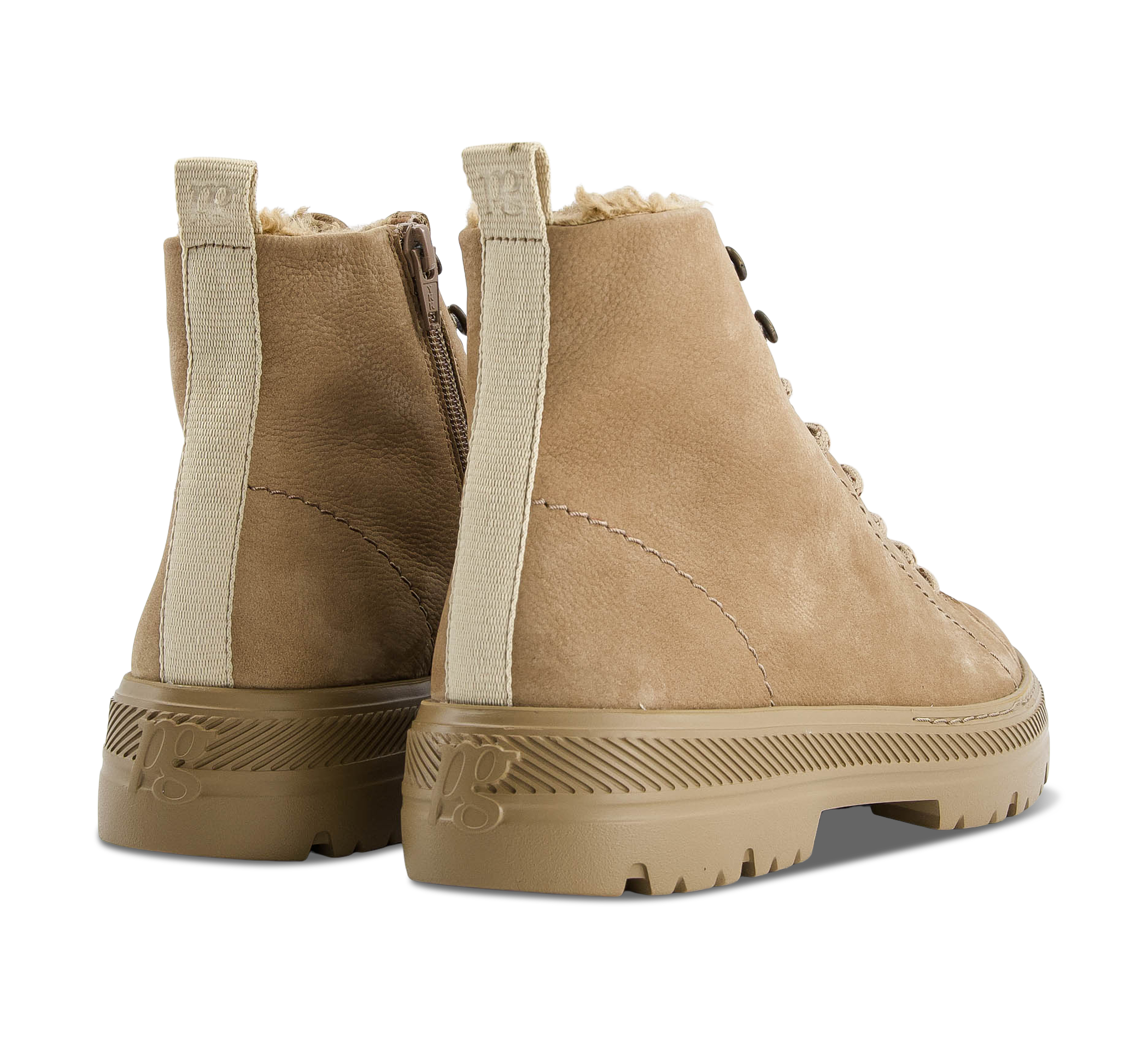 Paul Green Schnürstiefel beige/taupe